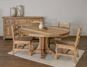 Marquez round dining table room scene