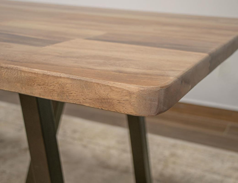 Natural Parota Dining Table - top and base detail