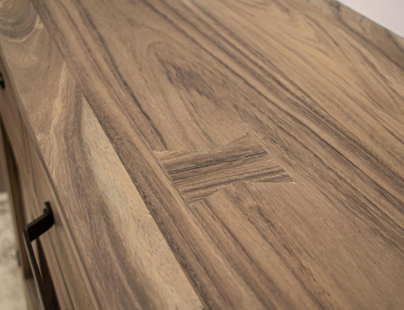 Natural Parota Console - drawer detail
