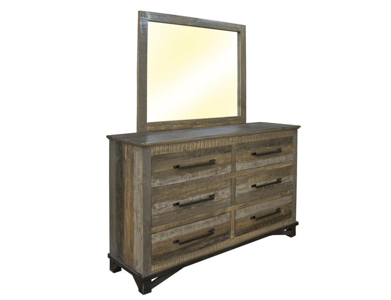 Loft Brown Dresser with mirror