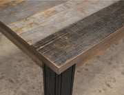 Loft Brown 65" Dining Table - angled view