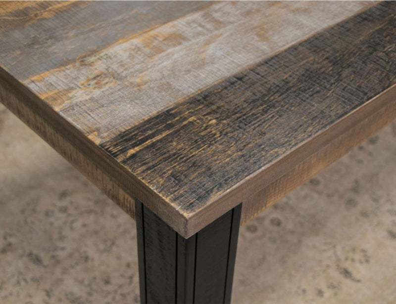 Loft Brown 65" Dining Table - angled view