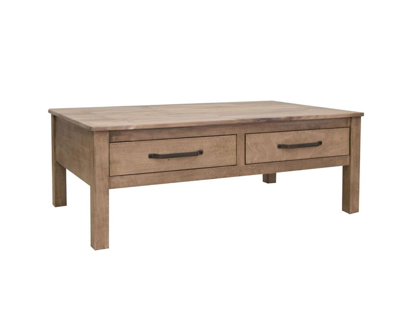 Natural Parota 4-Drawer Cocktail Table