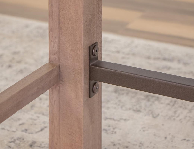 Natural Parota Desk - grain detail