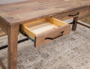 Natural Parota Desk - drawer detail
