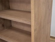 Natural Parota 5-Shelf Bookcase - base detail