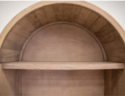 Natural Parota 5-Shelf Bookcase - shelf detail
