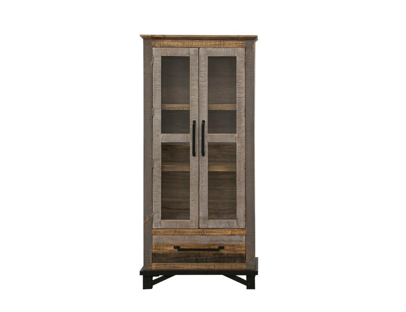 Loft Brown Display Cabinet - alternate view