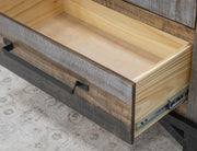 Loft Brown Display Cabinet - hardware detail