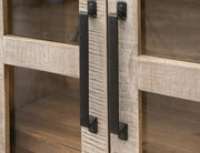 Loft Brown Display Cabinet - finish detail