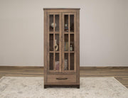 Natural Parota Display Cabinet - drawer detail