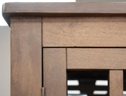 Natural Parota Display Cabinet - grain detail