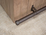 Natural Parota Home Bar - door detail