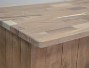 Natural Parota Home Bar - wine rack detail