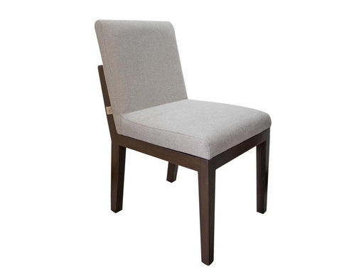 Natural Parota Upholstered Dining Chair