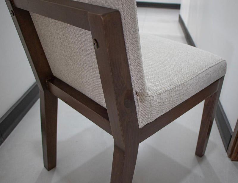 Natural Parota Upholstered Dining Chair - upholstery detail
