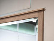 Natural Parota Mirror - frame detail
