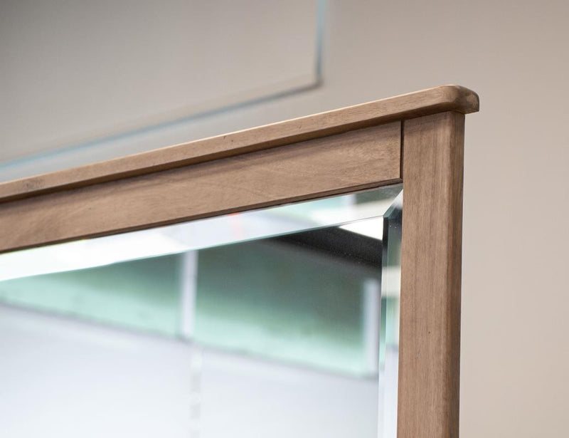Natural Parota Mirror - frame detail