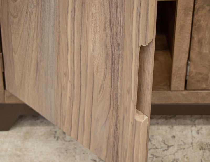 Natural Parota TV Stand detail