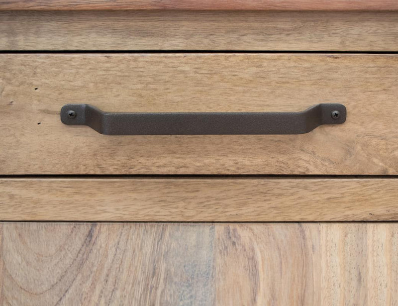 Natural Parota TV Stand iron base