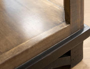 Loft Brown 45" Square Cocktail Table - top detail