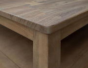 Natural Parota Coffee Table shelf