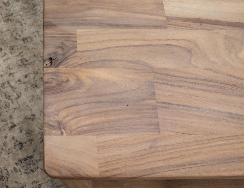 Natural Parota Coffee Table styled