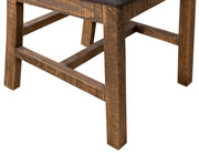 Loft Brown V-Back Dining Chair - back detail