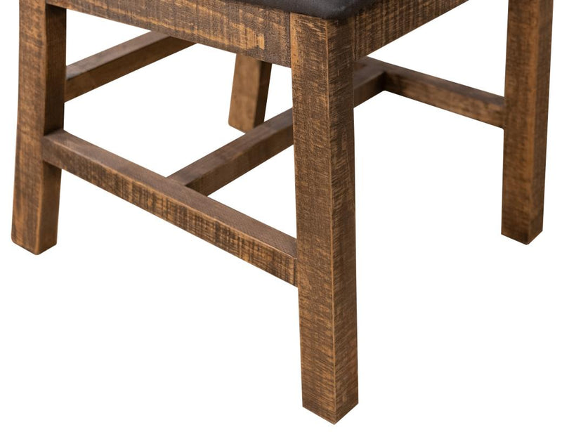 Loft Brown V-Back Dining Chair - back detail