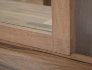 Parota Nova Mirror - frame corner detail