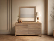 Parota Nova Mirror above the Parota Nova Dresser