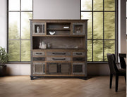 Loft Brown Hutch styled