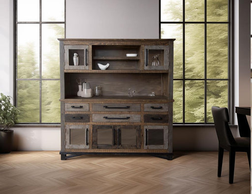 Loft Brown Hutch styled