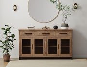 Natural Parota Console - room scene