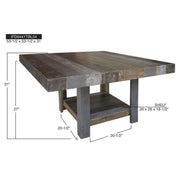 Loft Brown 54 Square Table room scene
