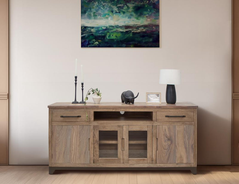 Natural Parota TV Stand detail