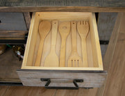 Loft Brown Kitchen Island detail