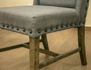 Loft Brown Upholstered Chair back