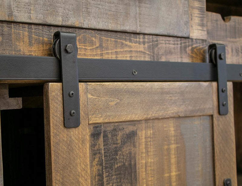 Loft Brown Home Bar detail