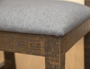 Loft Brown Upholstered Stool detail