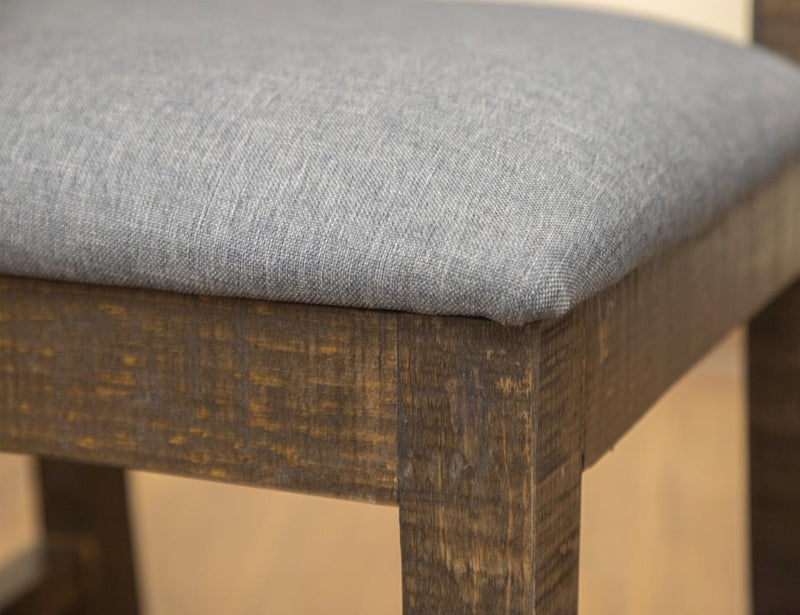 Loft Brown Upholstered Stool detail