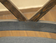 Loft Brown Upholstered Stool styled