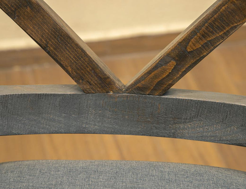 Loft Brown Upholstered Stool styled