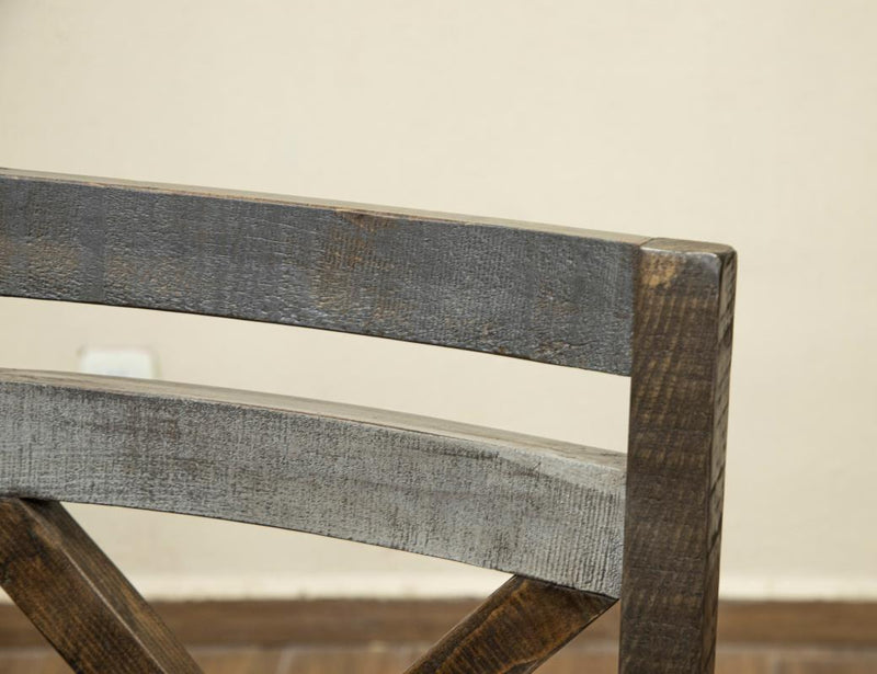 Loft Brown Upholstered Stool seat