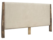 Parota Nova Bed - upholstered headboard