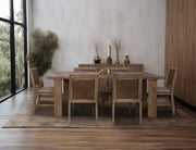 Mezquite Dining Table styled in a dining room
