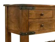 Parota sofa table styled