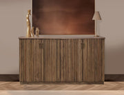Mezquite 4 Door Console styled in a living room