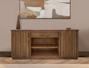 Mezquite 70 inch TV Stand styled in a living room