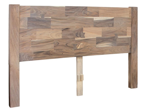 Natural Parota Bed - plank headboard
